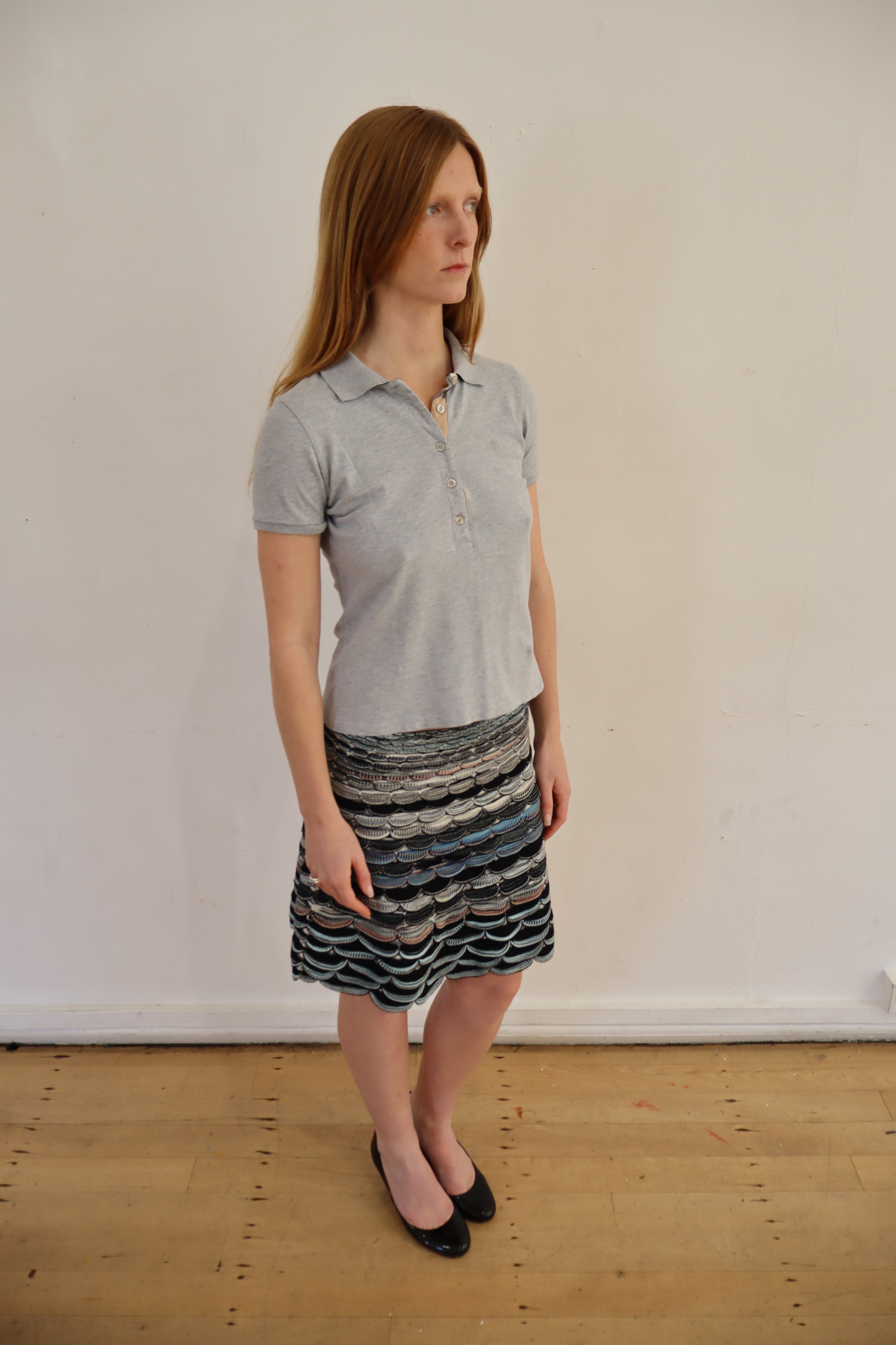 2000s missoni scallop skirt