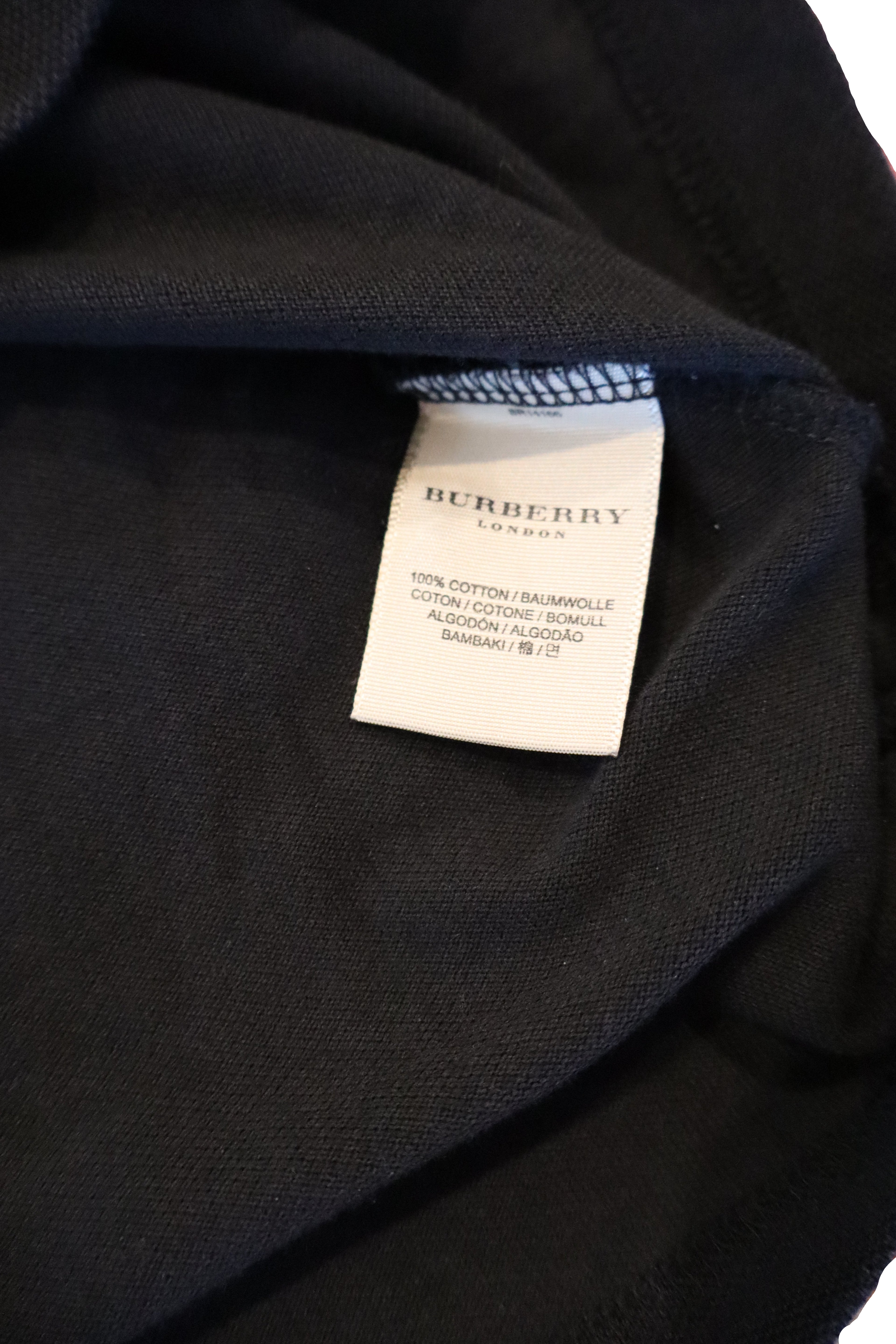 vintage burberry black polo