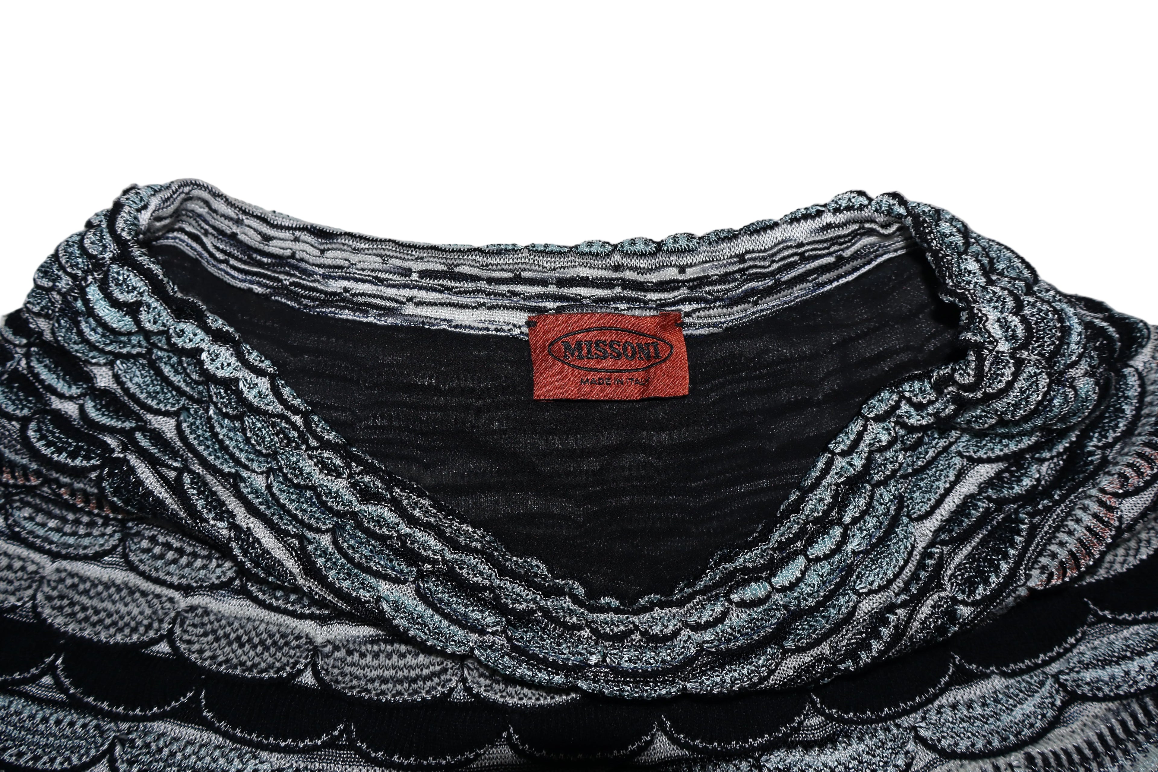 2000s missoni scallop skirt