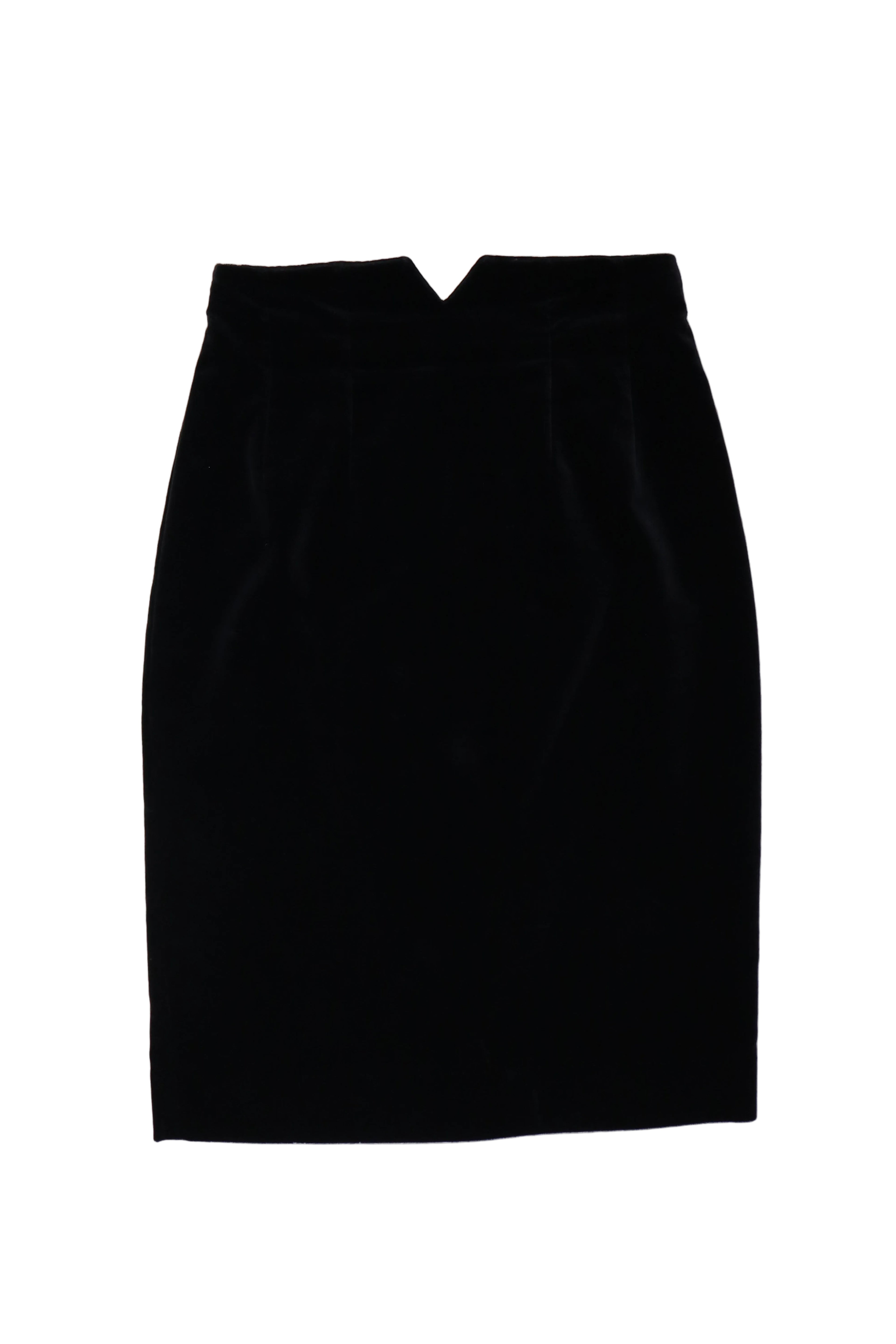 vintage christian dior velvet skirt