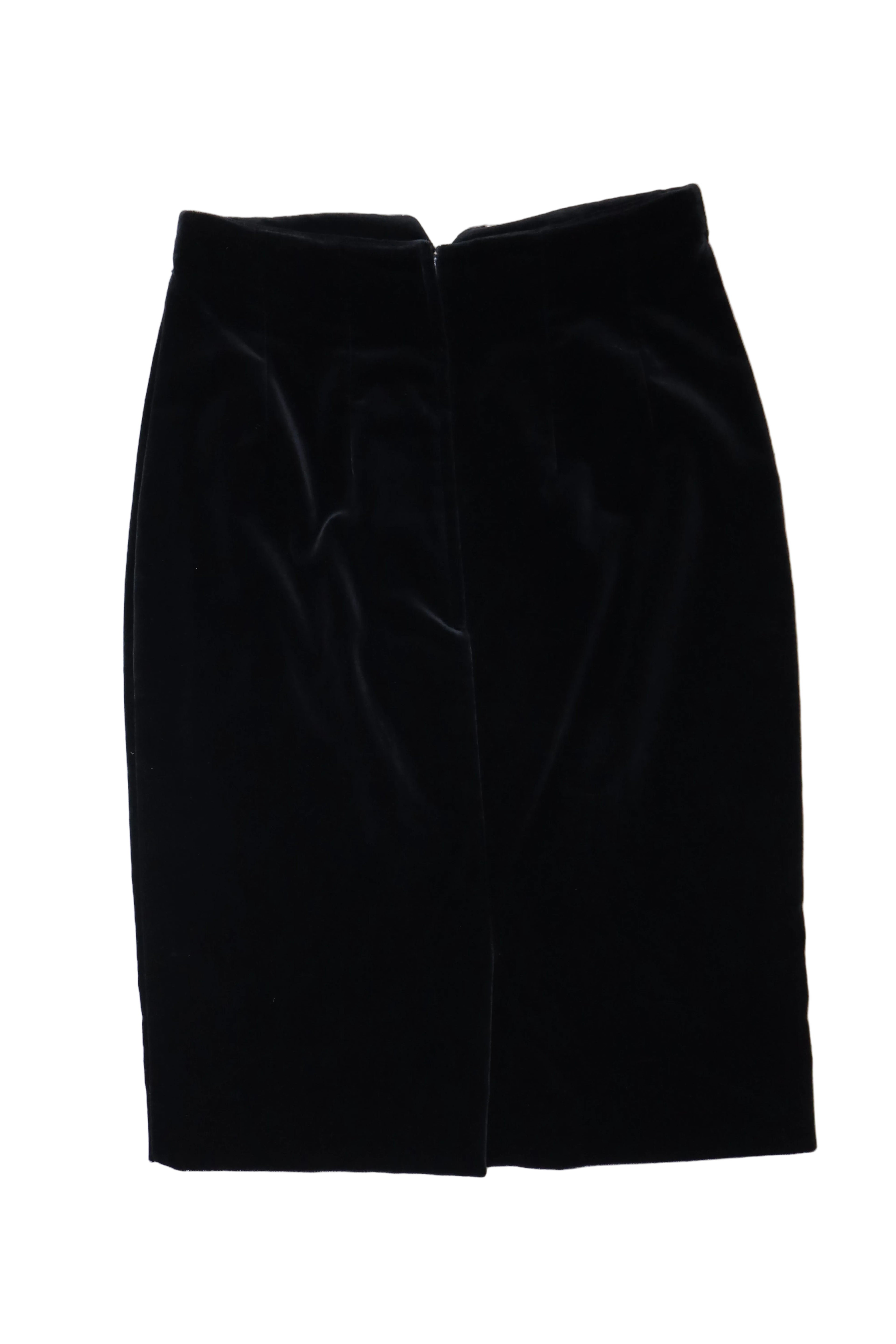 vintage christian dior velvet skirt