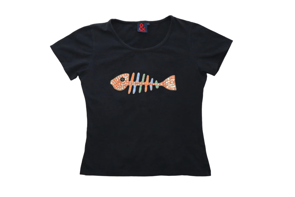 2000s dolce and gabbana fishbone t-shirt