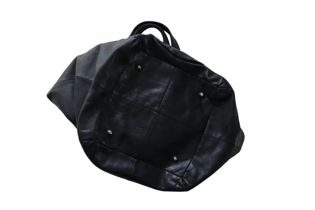 vintage rosette soft leather shoulder bag