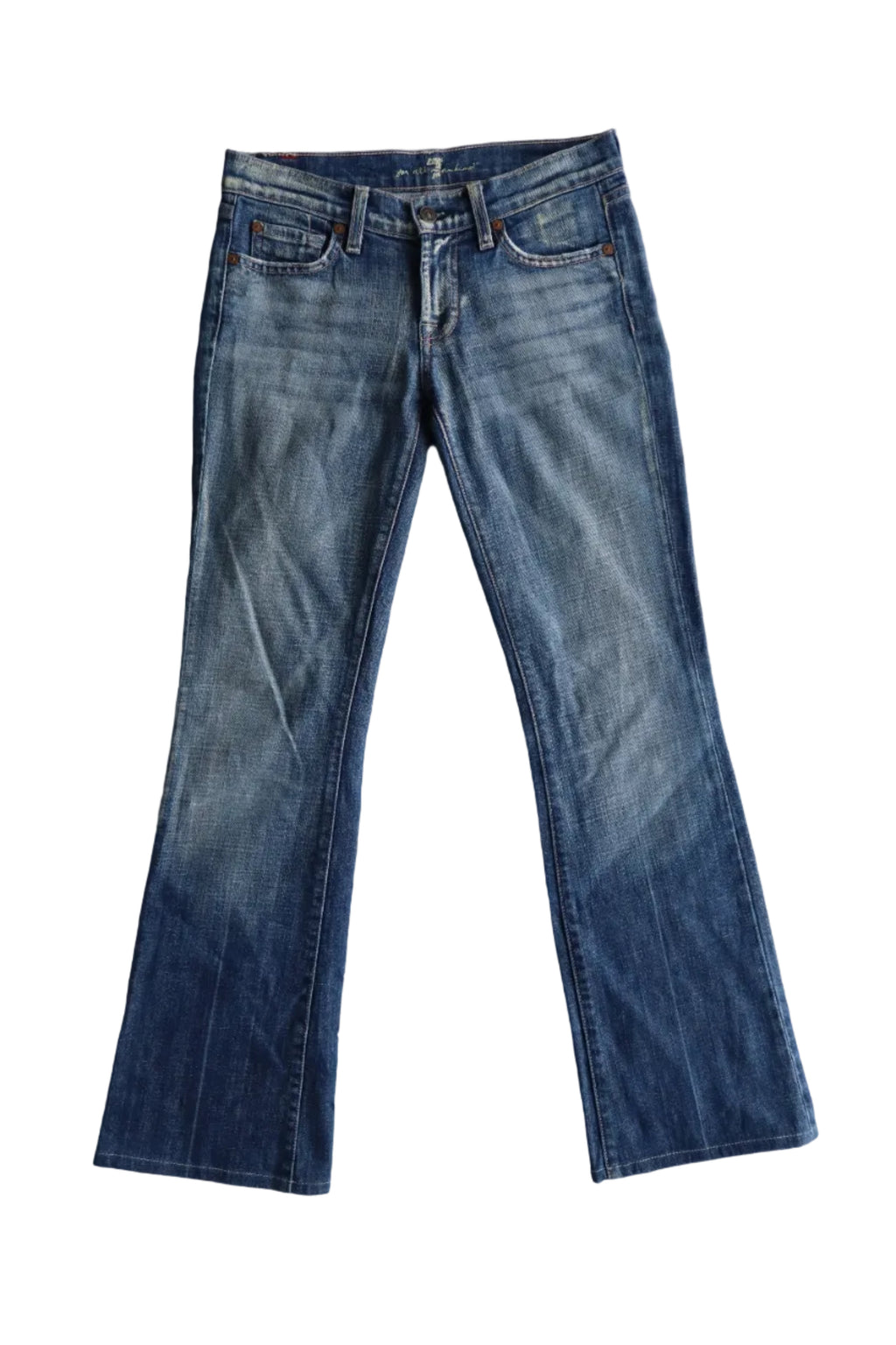 vintage 7 for all mankind low rise jeans