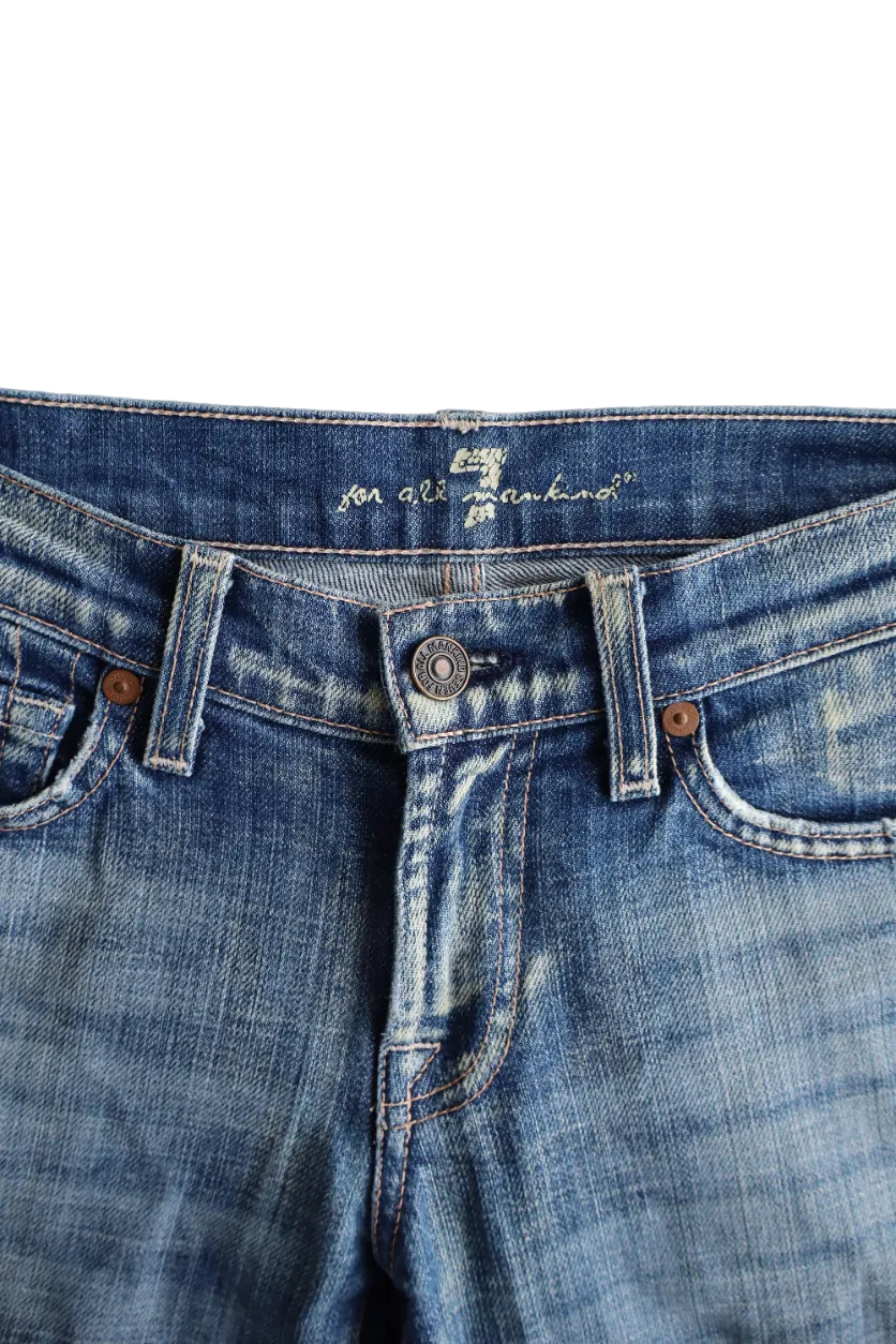 vintage 7 for all mankind low rise jeans