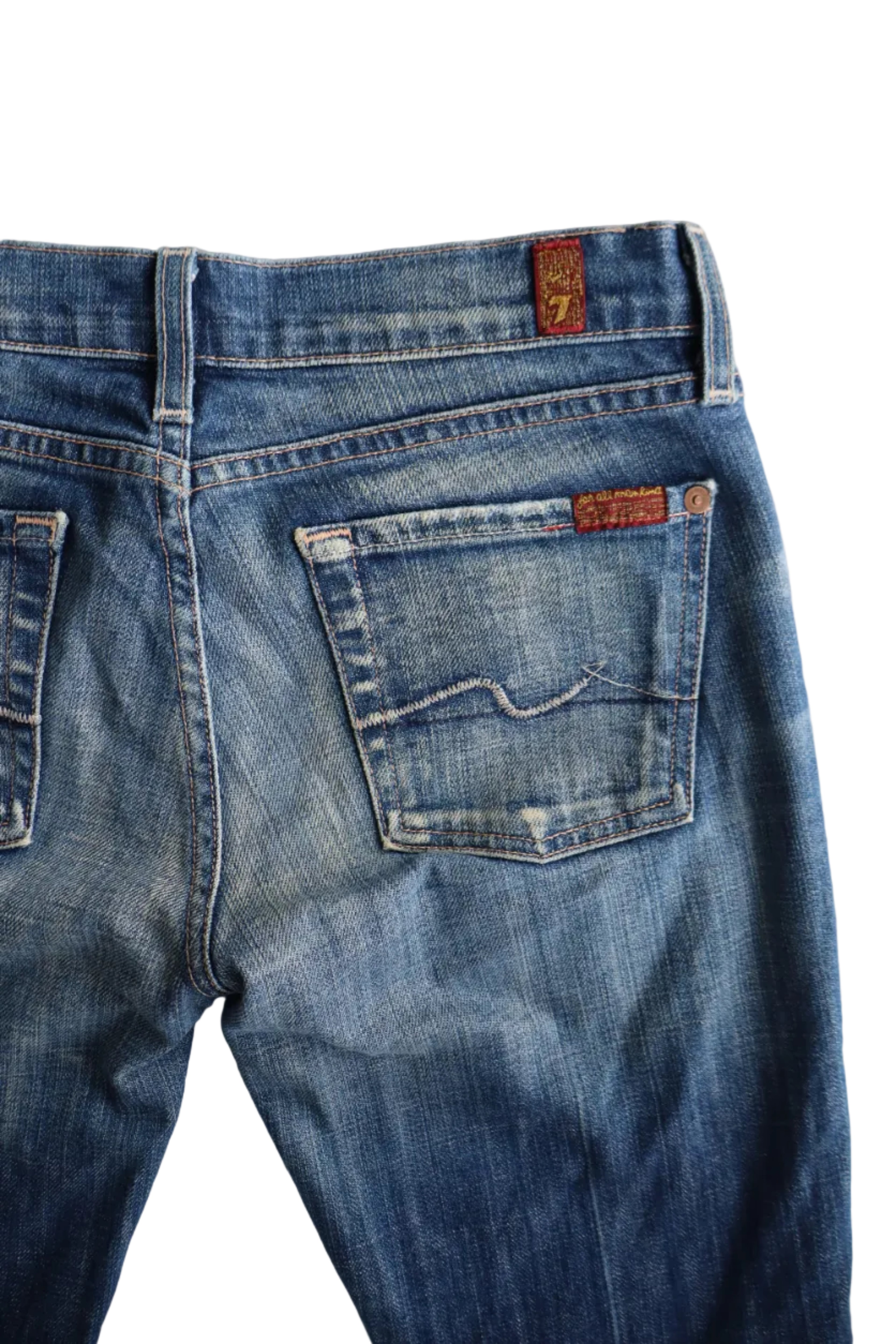 vintage 7 for all mankind low rise jeans
