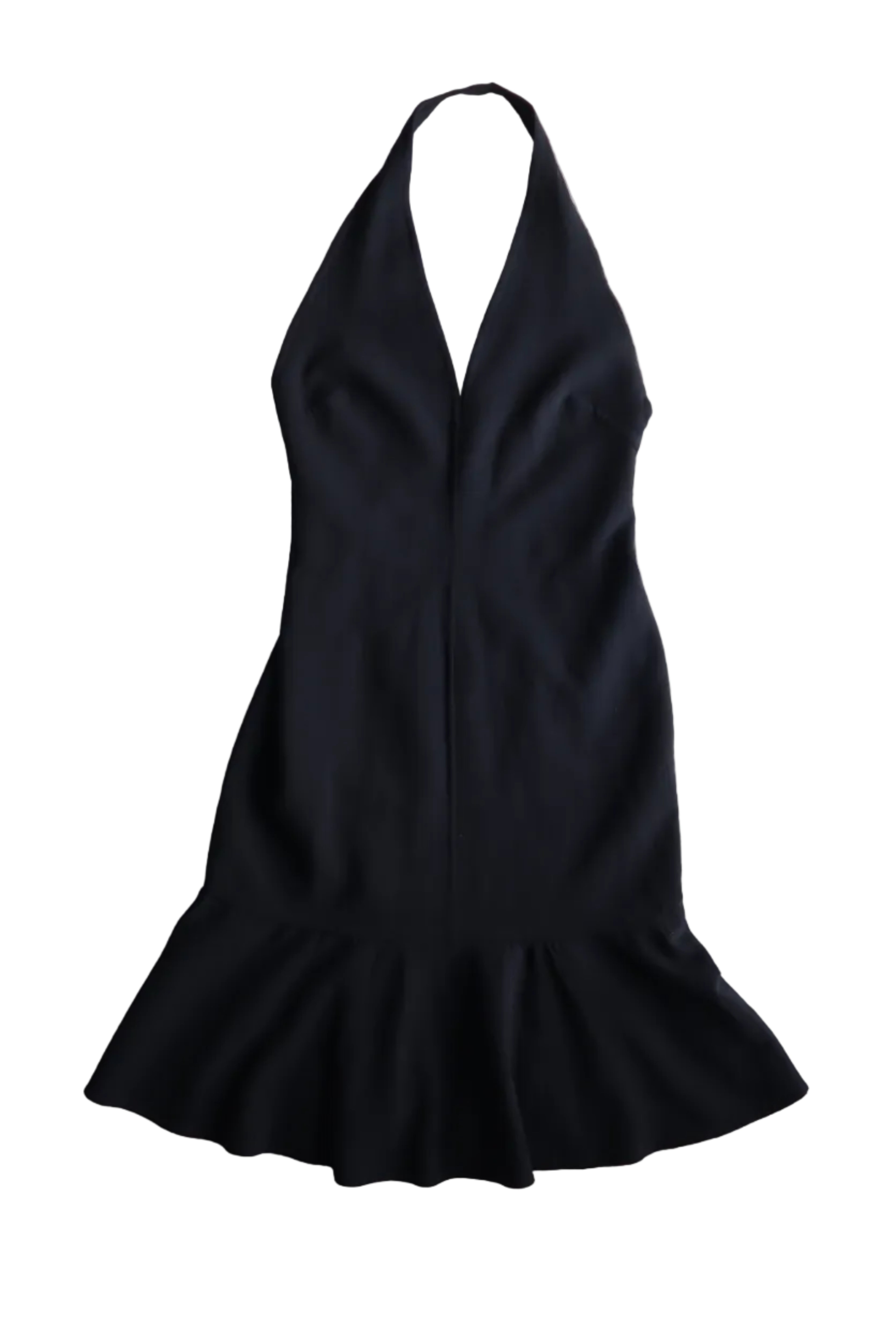 vintage céline black halter dress