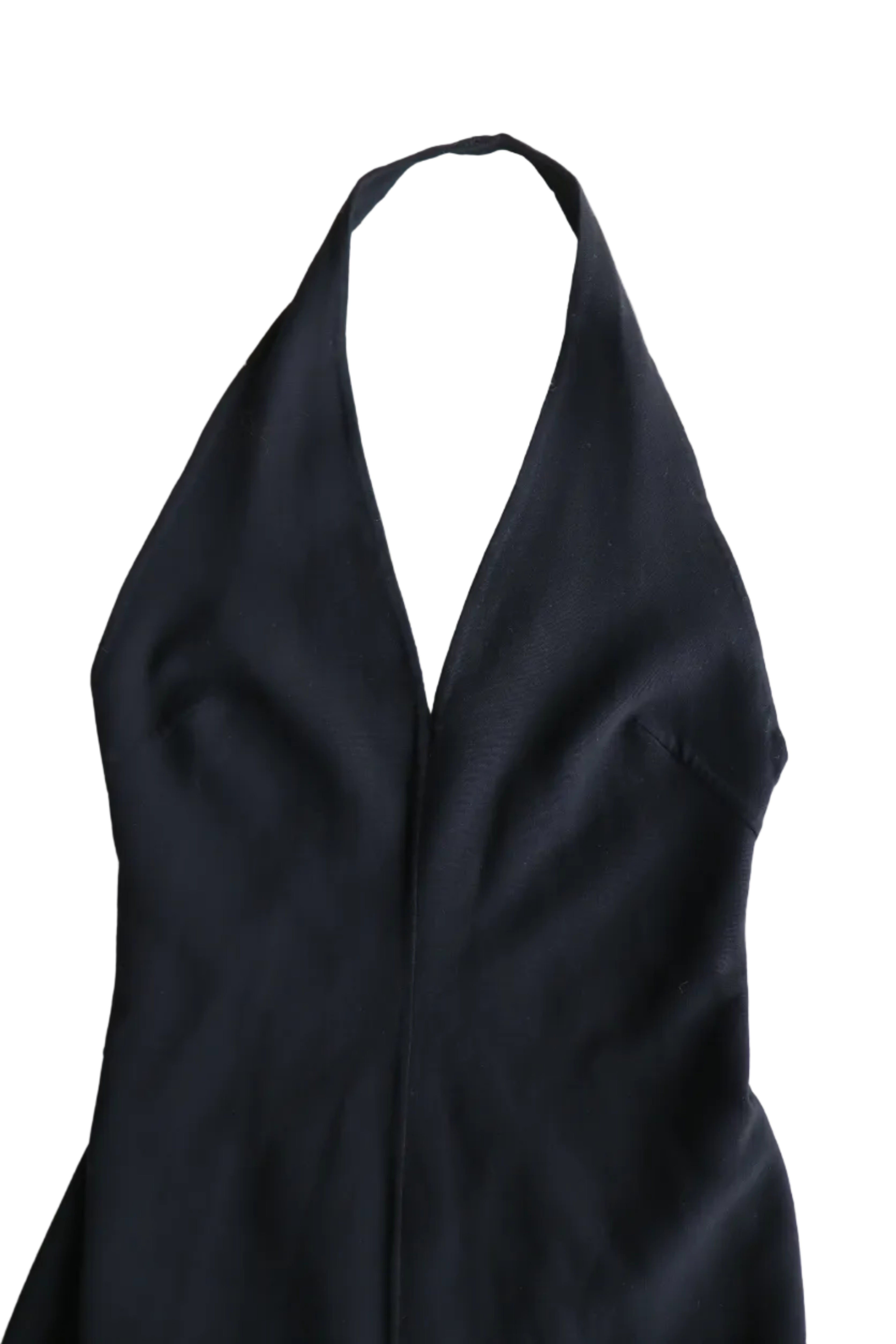 vintage céline black halter dress