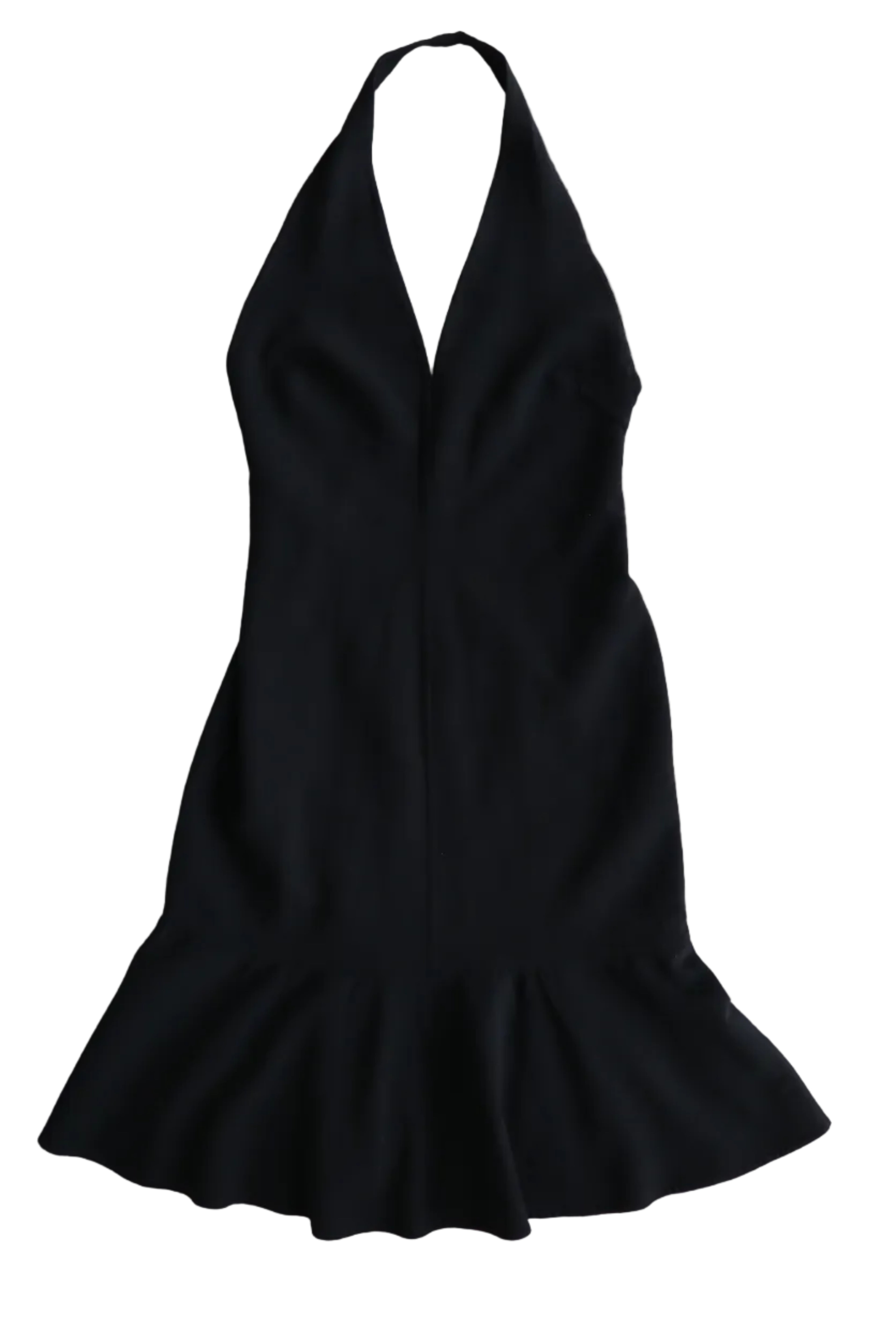 vintage céline black halter dress