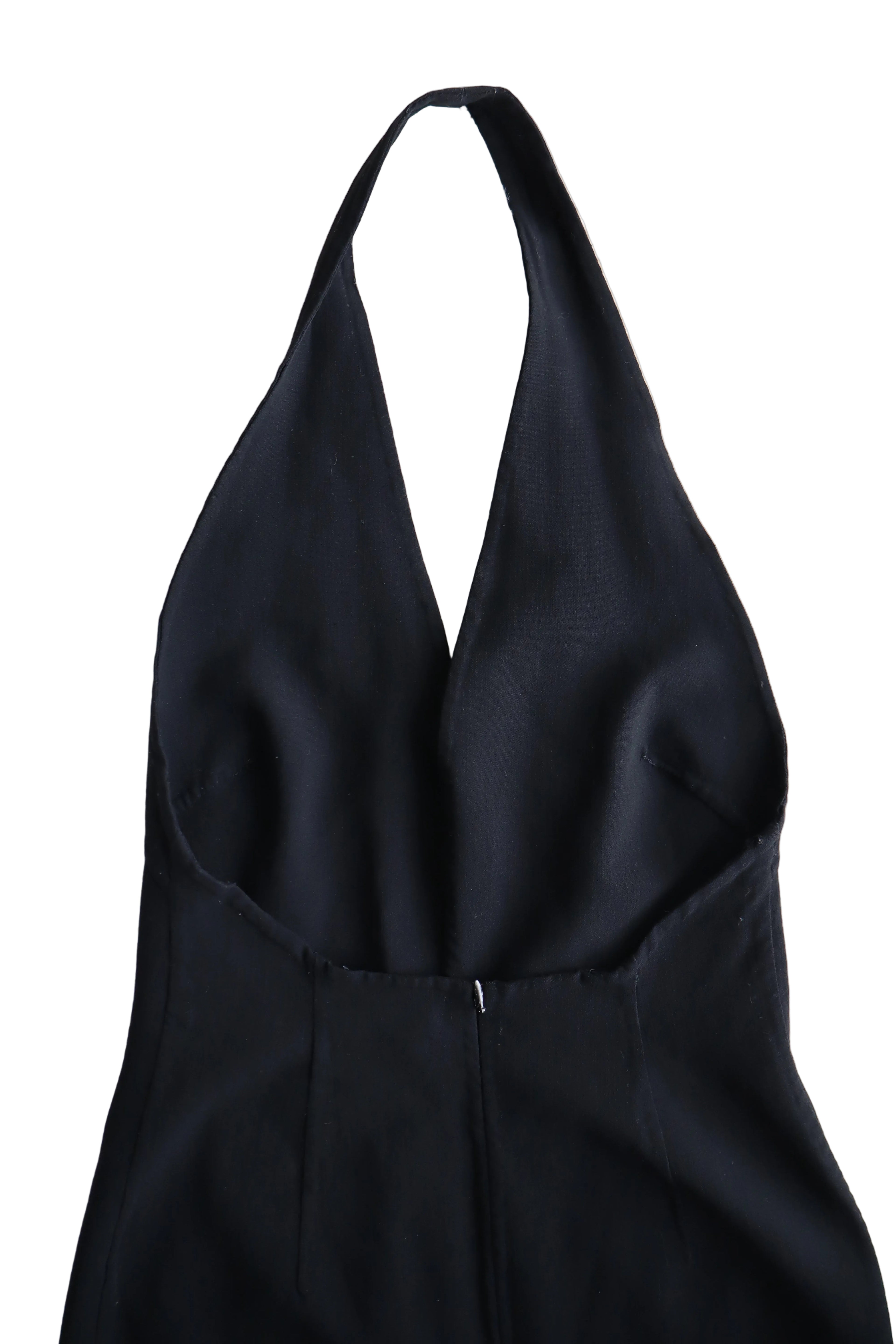 vintage céline black halter dress