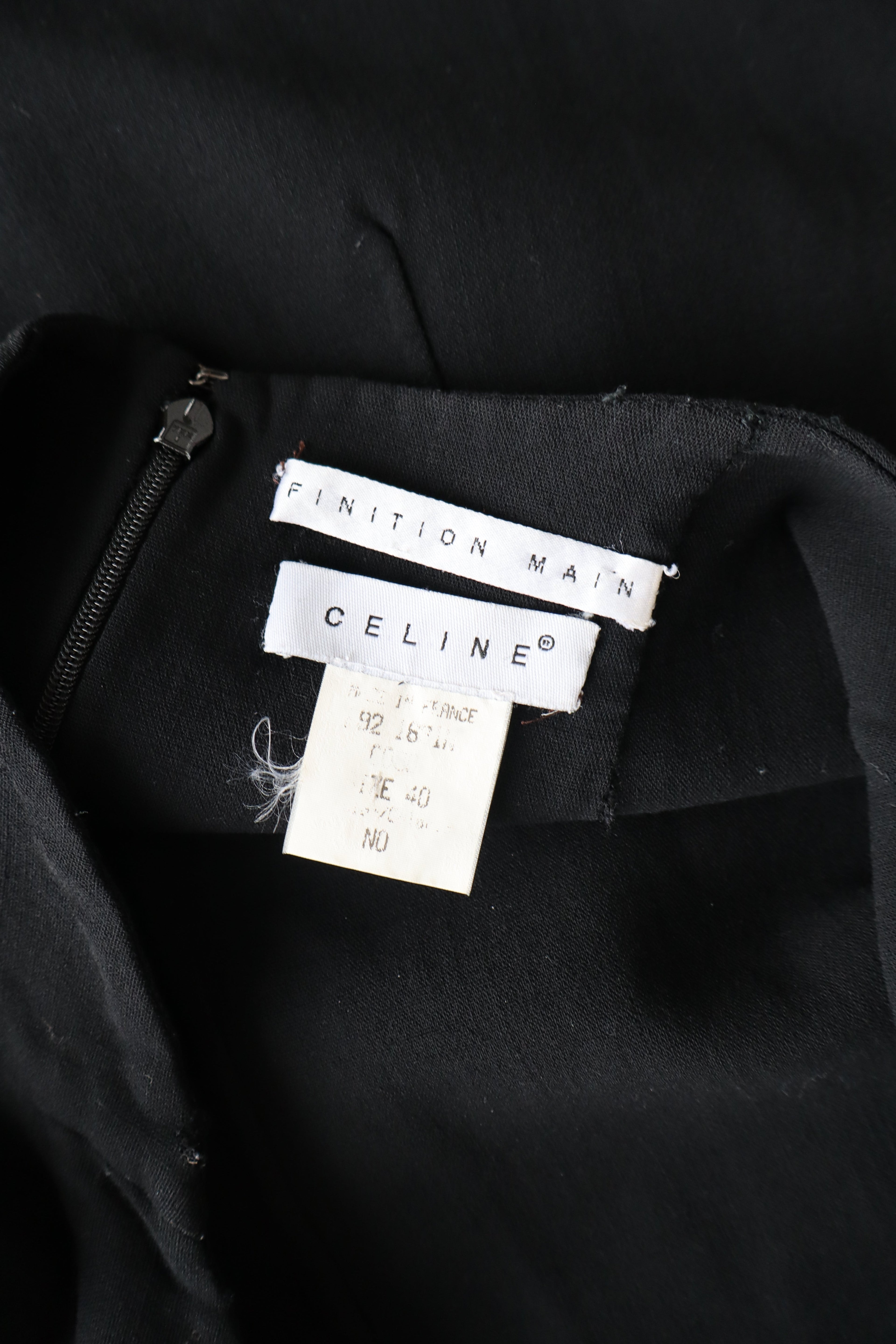 vintage céline black halter dress
