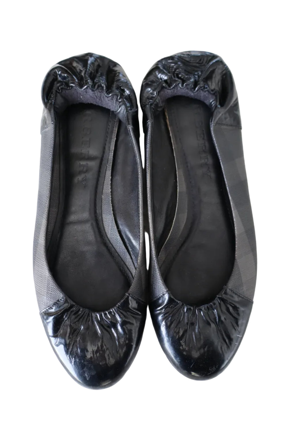 burberry nova check ballet flats