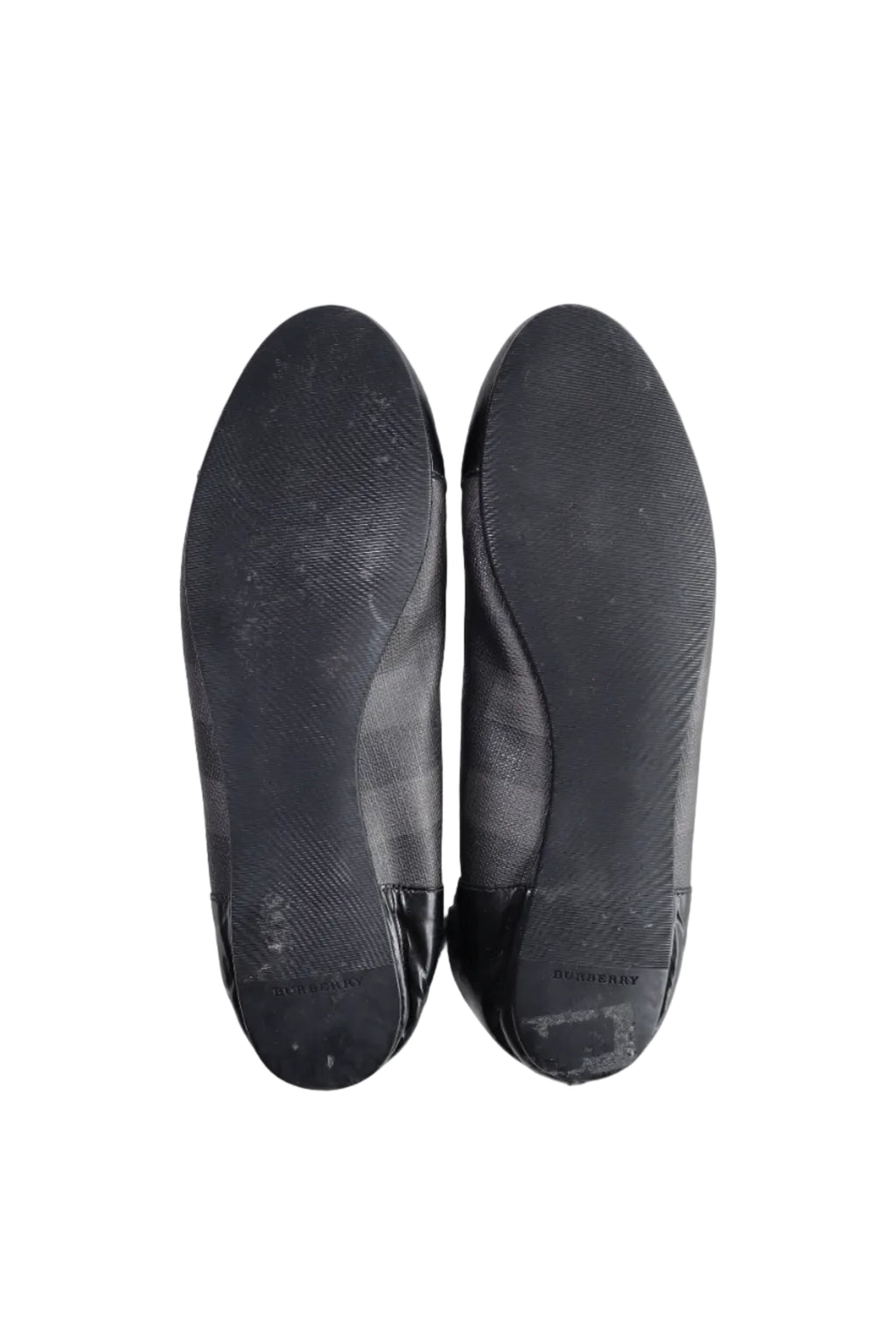 burberry nova check ballet flats