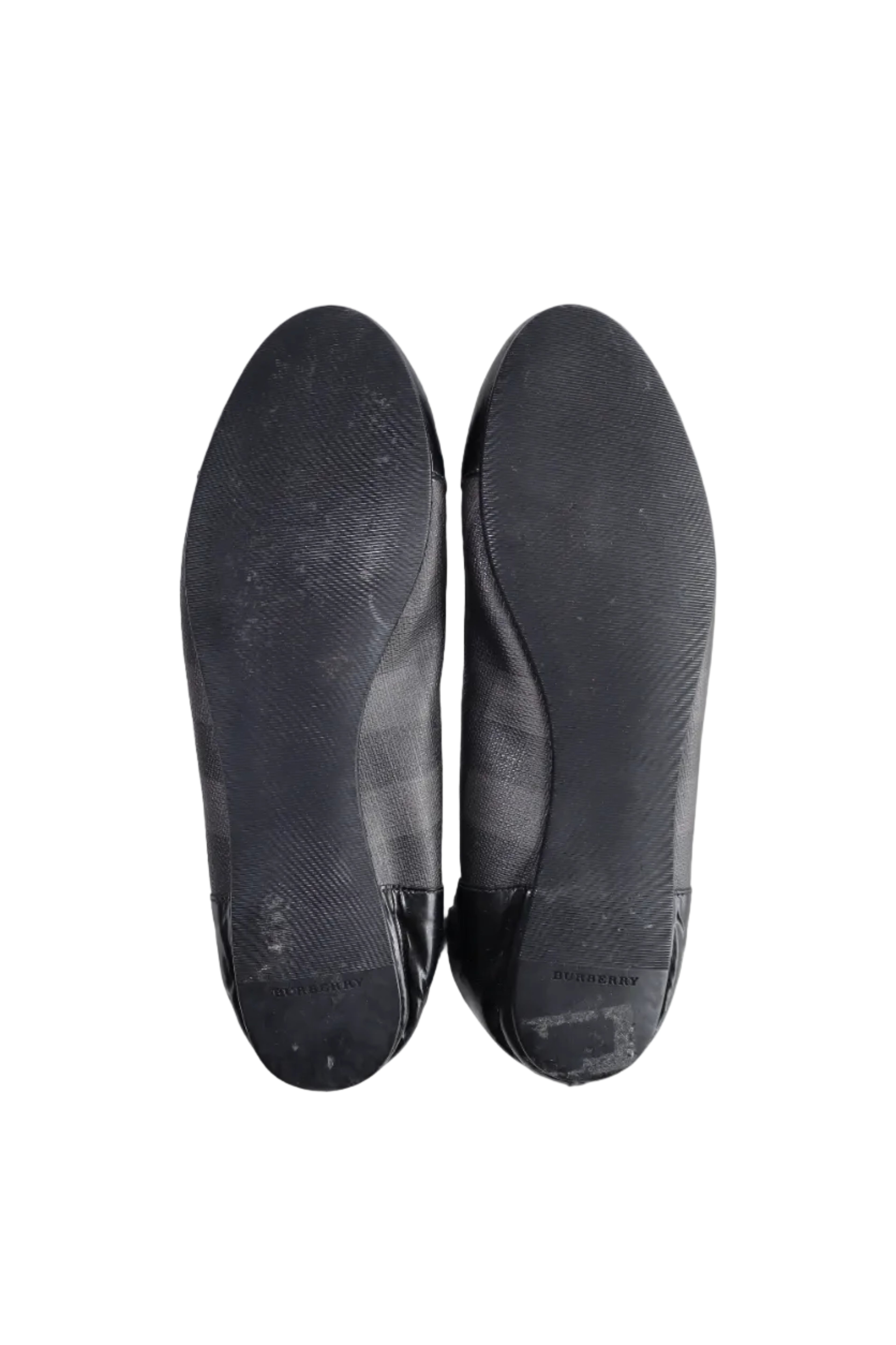 burberry nova check ballet flats
