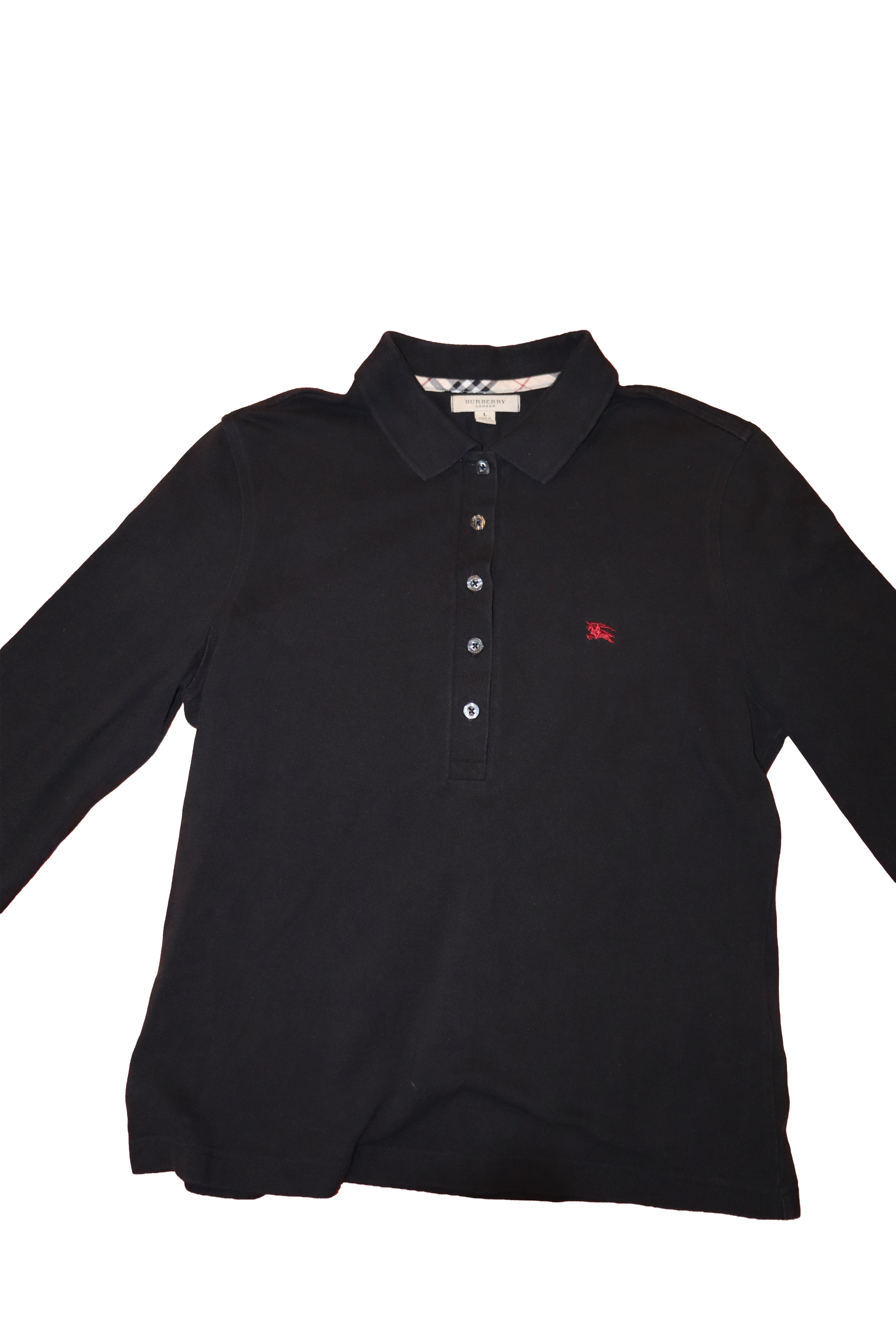 vintage burberry black polo